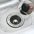 2Set Kitchen Sink Strainer With Handle & Stopper Replacement Drain Basket Stainless Steel Mesh Filter Waste Hole - Image 6