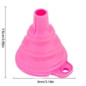1pc Red Silicone Funnel Mini Multifunctional Convenient Kitchen Folding And Sub Packaging Tools Kitchen Supplies - Image 6
