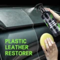 Car Plastic Leather Restorer Spray Polish Cleaner Coating Agent Back To Black More Gloss Car Cleaning Products S3