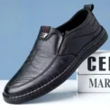 Business Leather Shoes Moccasin Shoes Breathable Men's Casual Loafers Comfortable Shoes for Men Summer Men's Sneakers - Image 2