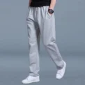 Men's Straight-Leg Loose-Fit Casual Pants Autumn Winter Long Draped Versatile Style Plus Size Running Track Pants - Image 4