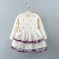 Baby Girl Dress Spring Autumn Girl Polka Dot Mesh Long Sleeved Princess Dress Cute Girl Birthday Party Dress - Image 3