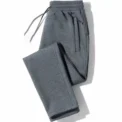New Hot Sale Of The Season Men's Casual Loose Straight Leg Pants Thickened Zipper Pocketed Elastic Waist Sweatpants Comfortable - Image 4