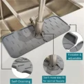 Kitchen Gadgets Silicone Faucet Absorbent Pad Shelf Sink Splash Catcher Countertop Protective Mat Bathroom Drain Mat Acceesories - Image 2