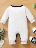 Newborn Baby Boy Romper Cute Bowtie Long Sleeve Bodysuit Spring and Autumn Clothing for Toddler ​Boy 0-18 Months - Image 6