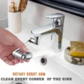 1080° Universal Rotation Faucet Extender Sprayer Head Two-mode Multi-function Faucet Robotic Arm Kitchen Bathroom Accessories - Image 3