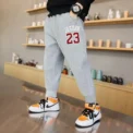 Children's Pants Jogging Sports Boys' Clothing Outdoor Street Simple Number Printed 23 Quality Basketball Pants Kid Trousers - Image 3