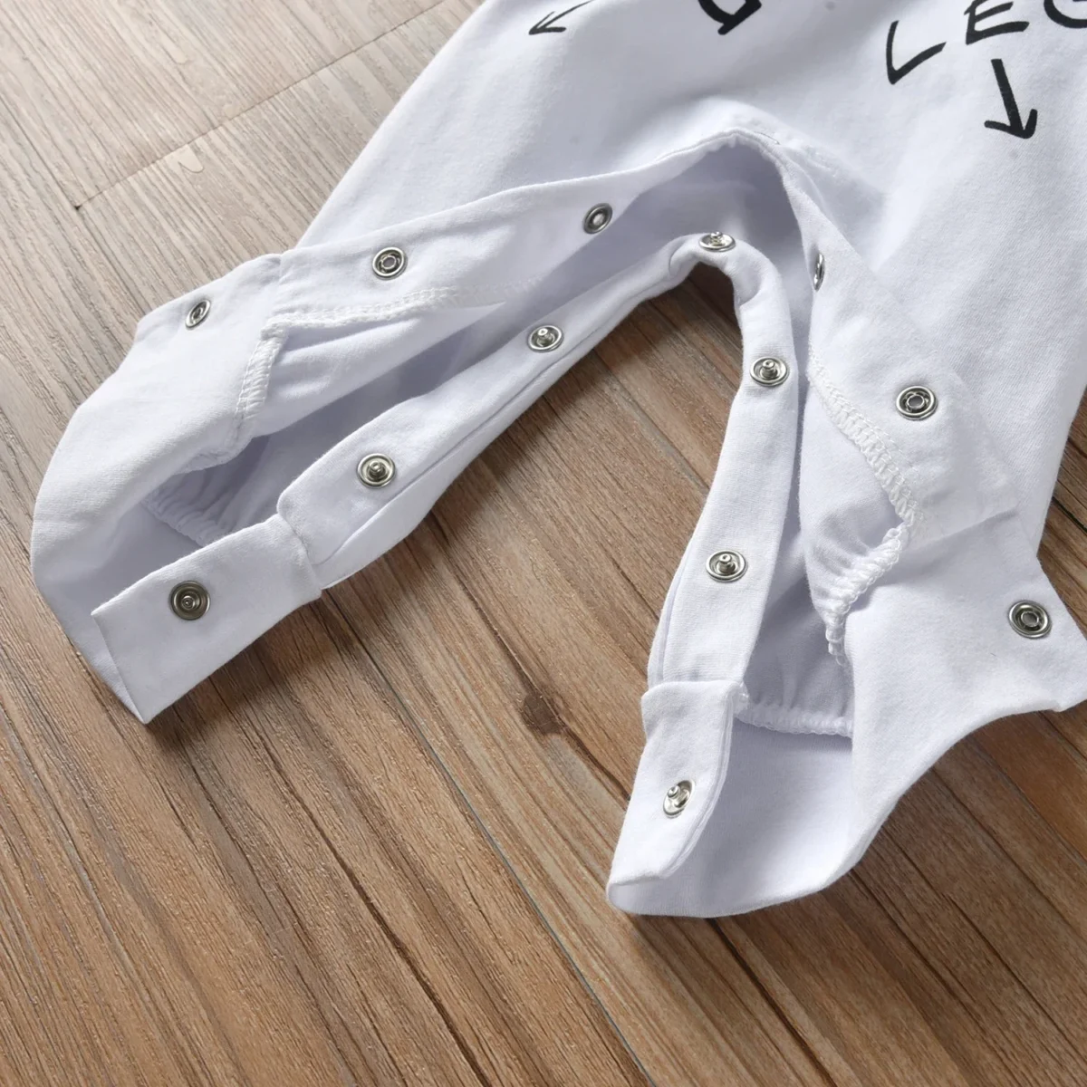 Newborn Baby Romper Jumpsuit Casual Clothes for Boys 2Colors New Letters Print infant Boys One Piece Climb Clothing for 0-18M - - Image 6