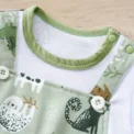 IURNXB Adorable Infant Zoo Animal Print Romper for Boy Newborn Baby Faux Two-Piece Bodysuit with Short Sleeves Casual Play Wear - Image 3
