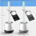 TPR Silicone Head Toilet Brush Wall Mounted Cleaning Brush Long Handle Toilet Brush Bathroom - Image 6