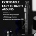 FGCLSY New 1.7M Wireless Selfie Stick Tripod Foldable Stand For Gopro Action Cameras Smartphones Balance Steady Shooting Live - Image 6