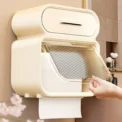 Toilet Tissue Holder Storage Organizer Bathroom Square Tissue Box Wall-Mounted Double Layer Storage Rack Toilet Roll Holder