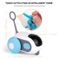 Smart Cat Toy Car Interactive Cat Toy Ball Automatic Rolling Remote Control Toy Car Indoor Cat Accessories Pet Kitten Supplies - Image 2
