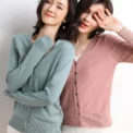 Women Cardigans Autumn Winter Single Breasted V-neck Knitted Sweater Spring Fashion Short Knitwear Solid Cardigan Jumpers