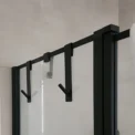 Stainless Steel Over Glass Door Shower Door Back Shower Towel Rack S-Shape Bathroom Bathrobe Hanger Holder Hooks - Image 2