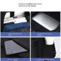 15 inches Versatile Backpack Trendy Washable Oxford Cloth Computer Bag Black Grey Blue Red School Student Backpack for Women Men - Image 5