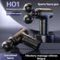 New Mini Double Headed Fascia Gun Portable Fitness Muscle Electric Massage Gun Relaxing Cervical Fascia Gun