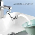 1080° Universal Rotation Faucet Extender Sprayer Head Two-mode Multi-function Faucet Robotic Arm Kitchen Bathroom Accessories - Image 4