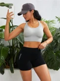 Women High Waist Butt Lift Sports Short Pants High Stretch Qyuick-Drying Breathable Yoga Shorts Athletic Tights - Image 4