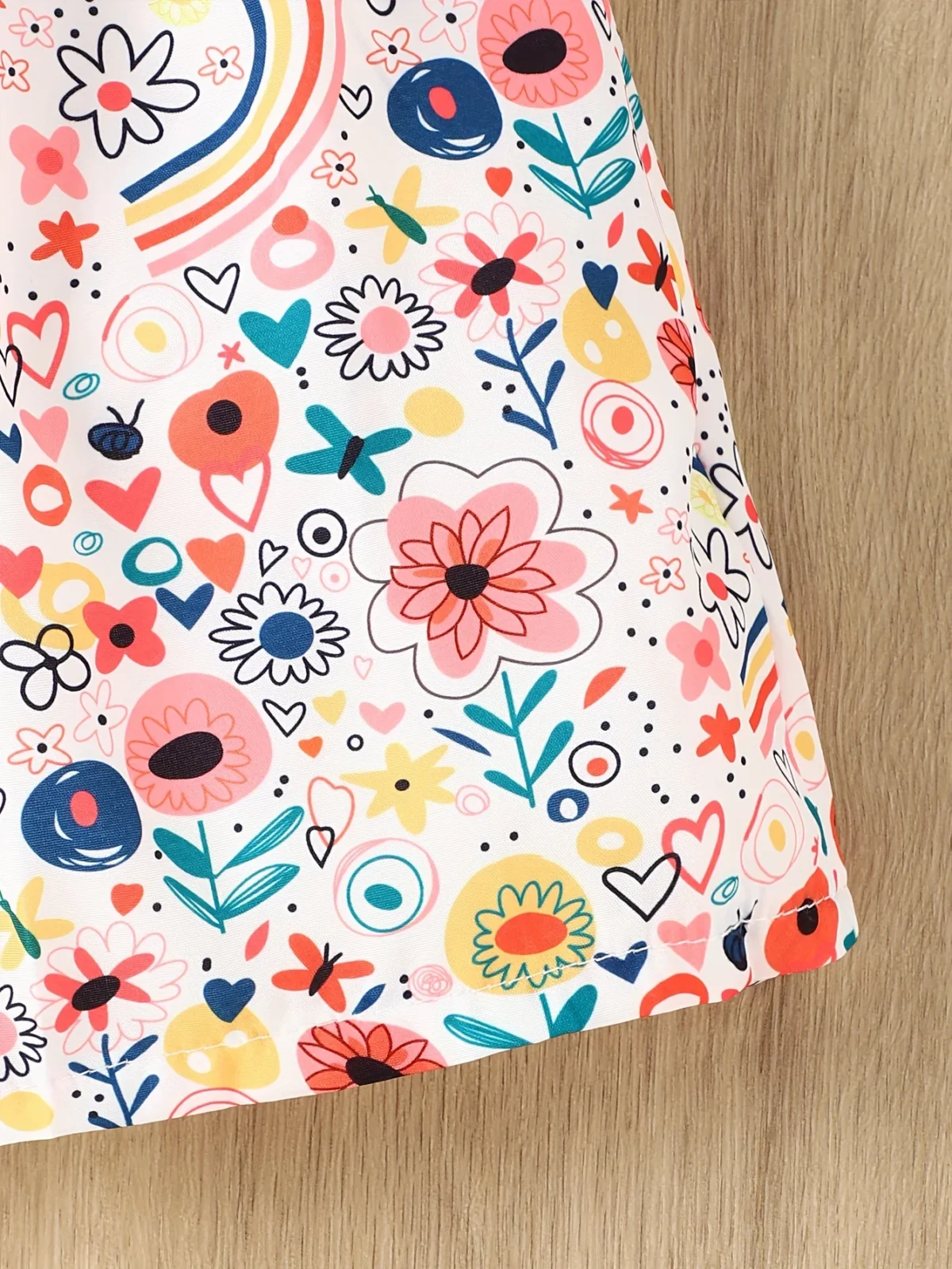 Baby Girl Spring and Summer Cute Casual Breathable Newborn Baby Skin Comfortable Cartoon Flower Print Sleeveless Dress - Image 5
