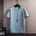 Bear T-shirt Men Women Solid Color O Neck Short-sleeved Tops Summer  Loose Half-sleeve T Shirt Unisex M-4XL - - Image 3