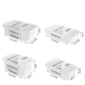 White Containers Fresh Box Kitchen Storage Refrigerator Food Storage Containers Kitchen Storage Food Sealed Kitchen Organizer - Image 2