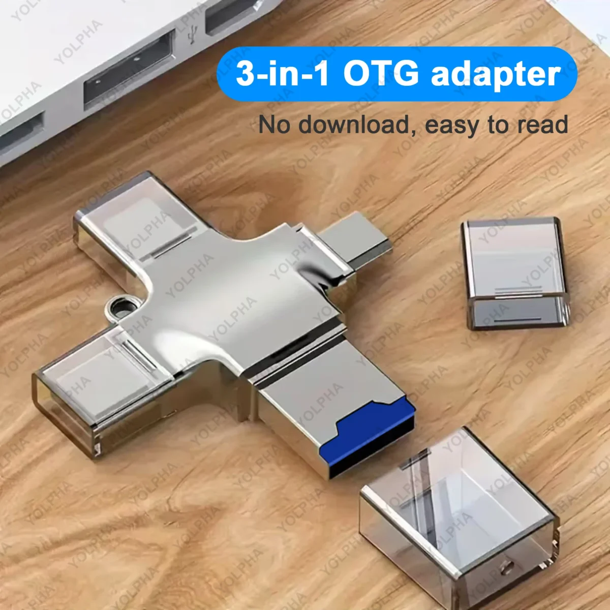 4IN1 Memory Card Reader for iPhone Laptop PC Type-C OTG Adapter for iOS USB A Micro SD Card Reader for Samsung Huawei Xiaomi LG - Image 3