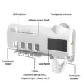 Toothbrush Holder Wall Mounted Solar UV Light Ultraviolet Toothbrush Sterilizer Automatic Toothpaste Holders Bathroom Accessory - Image 4