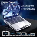 Notebook Radiator Stand Aluminum Alloy Gaming Cooling Fan Laptop Cooling Pad 11 13 17 inch Laptop Cooler Stand For Gaming - Image 4