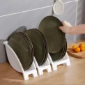 Kitchen Supplies Dish Drying Holders Organizer Upright Draining Dish Racks Organizer Plate Storage Holders for Kitchen Organizer - Image 4