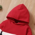 PatPat 2pcs Baby Color Block Long-sleeve Hoodie and Trousers Set Soft and Comfortable Perfect for Outings and Daily Wear - Image 4
