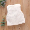 Autumn And Winter Girls' Fur Vest Sweet Flower Embroidery Sleeveless Warm Fashion Coat 0-3 Year Old Lady Wear Top - Image 2