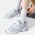 5 Pairs Women White Round Neck Socks Simple Versatile Comfortable Socks Lightweight Soft Casual And Breathable Mid Length Socks - Image 5
