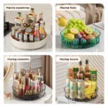 Rotating Tray Spice Rack Pantry Cabinet Turntable With Base Storage Bin Kitchen Organizer For Seasoning Cosmetic Storage Box - Image 5