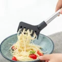 Stainless Steel Noodle Tongs Non-slip Handle Heat-resistant Chuck Easy To Store Multi-functional Food Tongs - - Image 2
