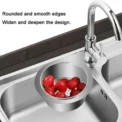1pcs Stainless steel swan sink filter basket kitchen sink dedicated swan filter basket hanging drain rack kitchen supplies - Image 4