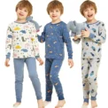 2 4 6 8 10 12 14 Yrs Boys Pajamas Baby Winter Bed Set Sleepwear Children's Clothing Girls Cartoon Pijamas Loungewear Kids Pijama - - Image 6