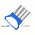 1pc Stainless Steel Onion Holder Slicer Prongs Cutter Chopper Vegetable and Meat Cutter Holder Comb Kitchen Gadget Accessories - Image 6