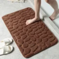 Mat Non Slip Carpets Cobblestone Embossed Bathroom Bath In Wash Basin Bathtub Side Floor Rug Shower Room Doormat Memory Foam - Image 3
