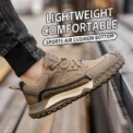 New Fashion Steel Toe Cap Shoes For Men Work Boots Puncture-Proof Safety Shoes Protective Working Shoes Security Sneakers - Image 2