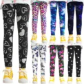 Kids Clothes Girl Legging Spring Autumn Baby Girls Print Flower Pants Summer Children Stretch Slim Trousers 2-11 Years