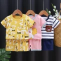 Kids Clothes Set Baby Boy/Girl T-Shirt + Shorts Summer Clothing Cotton Cartoon Casual Boys Tracksuit Children Baby Clothes Set - Image 3