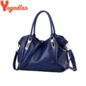 Yogodlns Designer Women Handbag Femal Leather Bags Handbags Ladies Portable Shoulder Bag Office Ladies Hobos Totes - Image 3