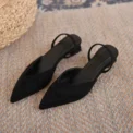 New Fashion Summer Women Pumps Woman Buckle Beige Single Shoes Square Heels Comfortable Dress Party Shoes - Image 5