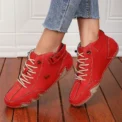 Women's Travel Shoes Fashionable Street Retro Durable Waterproof Soft Soled Lace Up Shoes High Quality Anti Slip Hiking Boots - Image 3