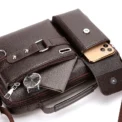 Fashion Men's Shoulder Bag Business Man Crossbody Bags Leather Male Handbag Briefcase Travel Messenger Bag Mens Bag - Image 4