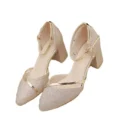 Fashion Spring and Summer Black High-heeled Shoes Women's High-quality Silver Wedding High-heeled Shoes Women's Gold Party Pump - Image 5