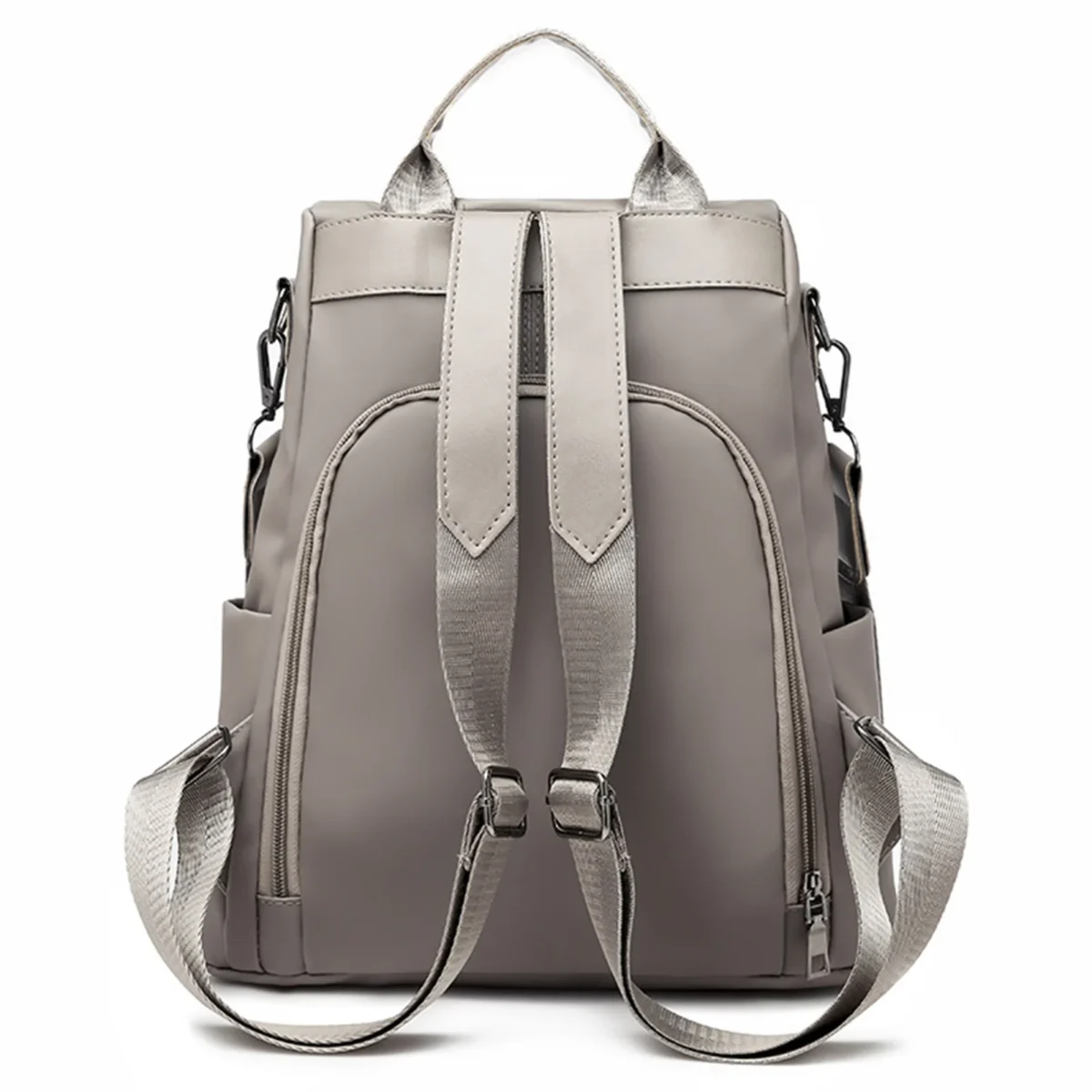 Luxury Women Backpack Casual Black/Khaki/Rose Red School Bag for Girls Detachable Strap Travel Shoulder Bag Mochila Rucksack - Image 6