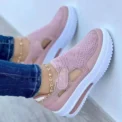 Women's red sports shoes, canvas tennis shoes, women's casual sports shoes, platform shoes, empty shoes - Image 6