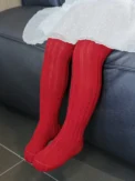 1 Pack of Simple Basic Vertical Stripesd Bottoming Pantyhose for Baby Girls, Suitable for Daily Life - Image 3